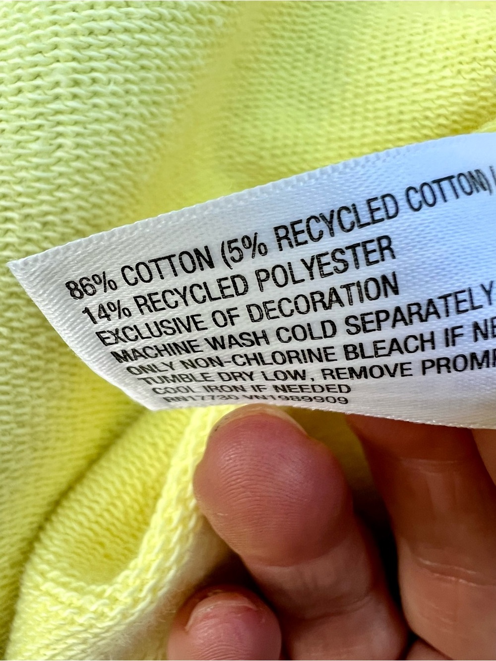 NWT Joy Lab Cotton Butter Yellow Off-shoulder Sweatshirt XL raw hem athleisure - Picture 4 of 12